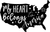 my heart belongs to america (2) Poster Canvas Movie Film Print A0 A1 A2 A3 A4 A5