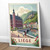 Liege Belgium Vintage Travel Poster - Historic Landmarks and Culture Art Print P