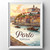 Magical Porto Portugal Travel Poster - Ribeira District Art Print Poster Canvas