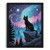 Black Cat Print Full Moon Wall Art Cat Wall Art Cat Gift Black Cat Painting (1)