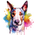 Miniature Bull Terrier (4) Poster Canvas Movie Film Print A0 A1 A2 A3 A4 A5 A6 A