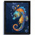 Seahorse Colourful Art Print Nursery Wall Art Framed Animal Seahorse Print Gift