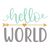 hello world-01 Poster Canvas Movie Film Print A0 A1 A2 A3 A4 A5 A6 Art Wall Deco