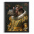 Vintage Hippo Painting Lady Hippo Portrait Renaissance Animal Wall Art Print Pos