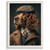 Cocker Spaniel Wall Art Retro Dog In A Suit Print Poster Art Funny Dog Gift (1)