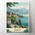 Lugano Switzerland Travel Poster - Majestic Lake and Alpine Beauty Art Print Pos