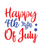 Happy 4th (Fourth) of July-01 Poster Canvas Movie Film Print A0 A1 A2 A3 A4 A5 A