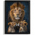 African Lion Family Wall Art Print Animal Artwork Africa Lion Cubs Picture Print