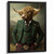 Highland Cow in Plaid Suit Art Print Anthropomorphic Animal Artwork Cow In Kilt