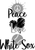 Peace Love White Sox (2) Poster Canvas Movie Film Print A0 A1 A2 A3 A4 A5 A6 Art