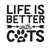 life is better with cats (9) Poster Canvas Movie Film Print A0 A1 A2 A3 A4 A5 A6