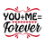 You+me= Forever-01 Poster Canvas Movie Film Print A0 A1 A2 A3 A4 A5 A6 Art Wall