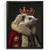 Hedgehog King Vintage Wall Print Painting Animal Wall Art King Hedgehog Picture