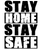 Stay Safe stay Home Poster Canvas Movie Film Print A0 A1 A2 A3 A4 A5 A6 Art Wall
