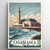 Captivating Casablanca Morocco Travel Poster - Majestic Moorish Art Print Poster