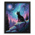 Black Cat Print Full Moon Wall Art Cat Wall Art Cat Gift Black Cat Painting (2)