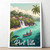Captivating Port Vila Vanuatu Travel Poster - Exotic Tropical Paradise Art Print