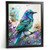 Blue Bird Wall Art Watercolour Bird Picture Nature Decor For The Bedroom Art (2)