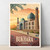 Bukhara Uzbekistan Vintage Travel Poster - Silk Road Architectural Marvels Print