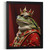 Frog King Vintage Wall Print Art Painting Animal Wall Art King Frog Home Picture