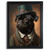 Black Pug Wall Art Print Victorian Gentleman Portrait Dog Poster Art Pug Gift (7