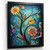 Floral Wall Art For Lounge Colourful Meadow Flowers Poster Floral Print Blue Art