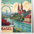 Basel Switzerland Vibrant Travel Poster - Historic Landmarks Art Print Poster Ca