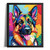 Colourful German Shepherd Art Print Wall Art Dog Gift Pop Art Alsatian Dog Art (