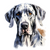 Great Dane (1) Poster Canvas Print Art Painting Decor Reprint wall A0 A1 A2 A3 A
