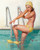 Pinup Girl - Cover Girl 1965 Poster Canvas Picture Art Movie Car Game Film