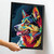Abstract Husky Wall Art Modern Dog Portrait Dog Gift Rainbow Colours Dog Print (
