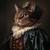 Lady Cat dressed in a historical outfit reminiscent of an Elizabethan era Art Ga