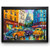 City Cars Wall Art Oil Style Landscape Oil City Cars Art Print Office Picture Po