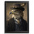 Eagle In A Suit Poster Art Vintage Animal Wall Art Eagle Artwork Bird Art Print