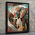 Abstract Elephant Animal Wall Art Print Poster Animal Elephant Home Picture Art
