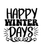 Happy Winter Days-01 (4) Poster Canvas Movie Film Print A0 A1 A2 A3 A4 A5 A6 Art