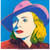 ANDY WARHOL (American, 1928-1987). Ingrid Bergman With Hat, 1983 Poster Canvas M