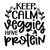 Keep calm veggies have protein Poster Canvas Movie Film Print A0 A1 A2 A3 A4 A5