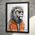 Groovy Lion Illustration Wall Art Lion Print Animal Lion Poster Picture Print (3