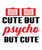 cute but psycho but cute-01 (6) Poster Canvas Movie Film Print A0 A1 A2 A3 A4 A5