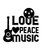 Love Peace Music-01 Sarcastic Poster Canvas Print A0 A1 A2 A3 A4 A5 A6 Art Wall