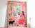 5_Peru Travel Print, Peruvian Vintage Floral Poster, Indigenous art, Folk Art Po