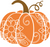 Pumpkin Zentangle Poster Canvas Unique Design Print A0 A1 A2 A3 A4 A5 A6 Art Wal