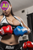 Nude Art Photo Model Poster: Roxie 21 Naked Big Curvy Woman Boxing Young Boxer