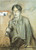Jaume Sabartes seated-Picasso 1900 Poster Canvas Movie Film Print A0 A1 A2 A3 A4