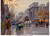 EDOUARD-LÉON CORTÈS (French, 1882-1969). Paris Street Scene. Poster Canvas Print