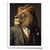 Lion In A Suit Wall Art Print Animal Framed Picture Lion Artwork Big Cat Gift (2
