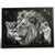 Majestic Lion & Cubs Art Print Realistic Wildlife Wall Art Lion Family Artwork P