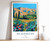 1_Afghanistan Travel Print, Vintage Afghan Art Poster, Kabul Print, Islamic Deco