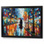 Lady Umbrella Wall Art Oil Style Landscape Oil Art Print Lady Office Picture (1)